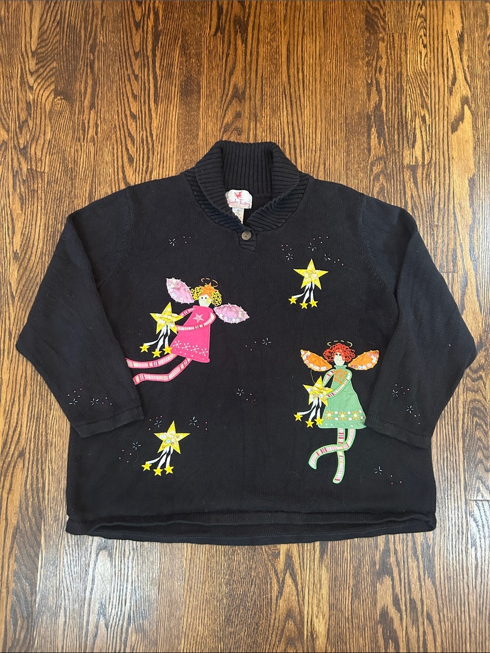 Vintage 90s Knit Fairy Sweater